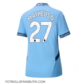 Manchester City Matheus Nunes #27 Replika Hemmatröja Damer 2024-25 Kortärmad